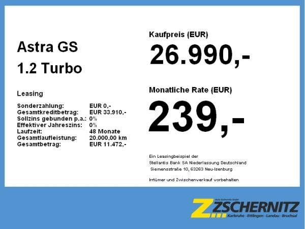 Opel Astra GS 1.2 Turbo