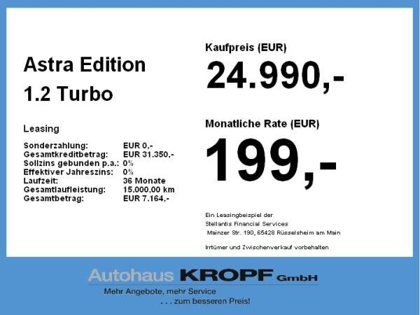 Opel Astra Edition 1.2 Turbo