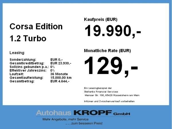 Opel Corsa Edition 1.2 Turbo