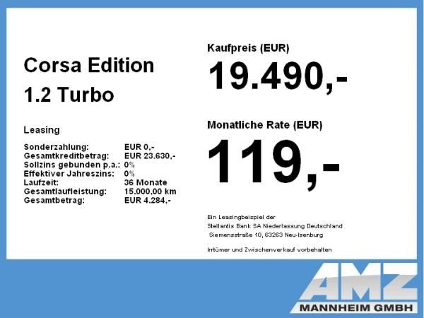 Opel Corsa Edition 1.2 Turbo