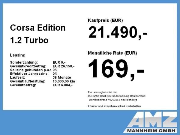 Opel Corsa Edition 100 Automatik!!! EPH/Klima/Car Play TOP ANGEBOT AUS MANNHEIM!!