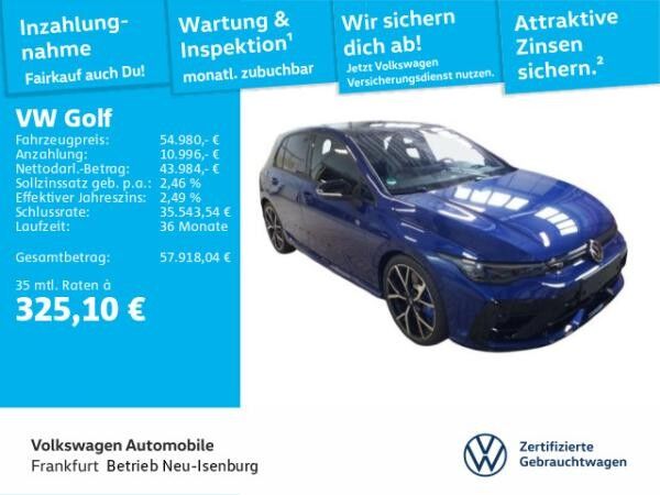 Volkswagen Golf VIII 2.0 TSI DSG R 4Motion Navi AHK Panoramadach Sprachassistent DAB+