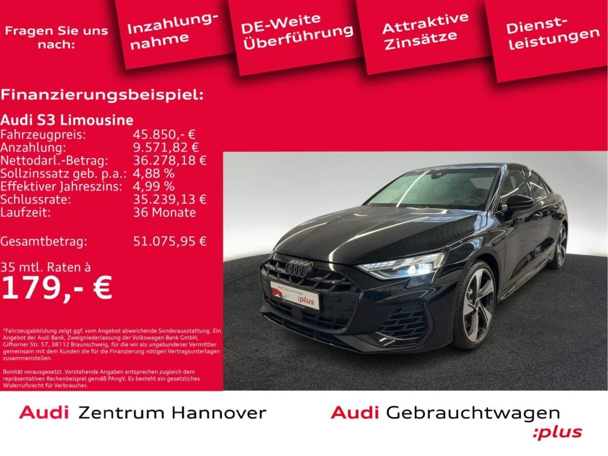 Audi S3 Limousine 2.0 TFSI Kamera ACC virtual Navi