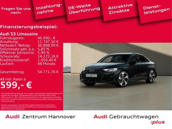 Audi S3 Limousine 2.0 TFSI Kamera ACC virtual Navi
