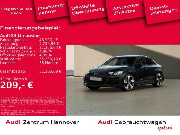 Audi S3 Limousine 2.0 TFSI Kamera ACC virtual Navi