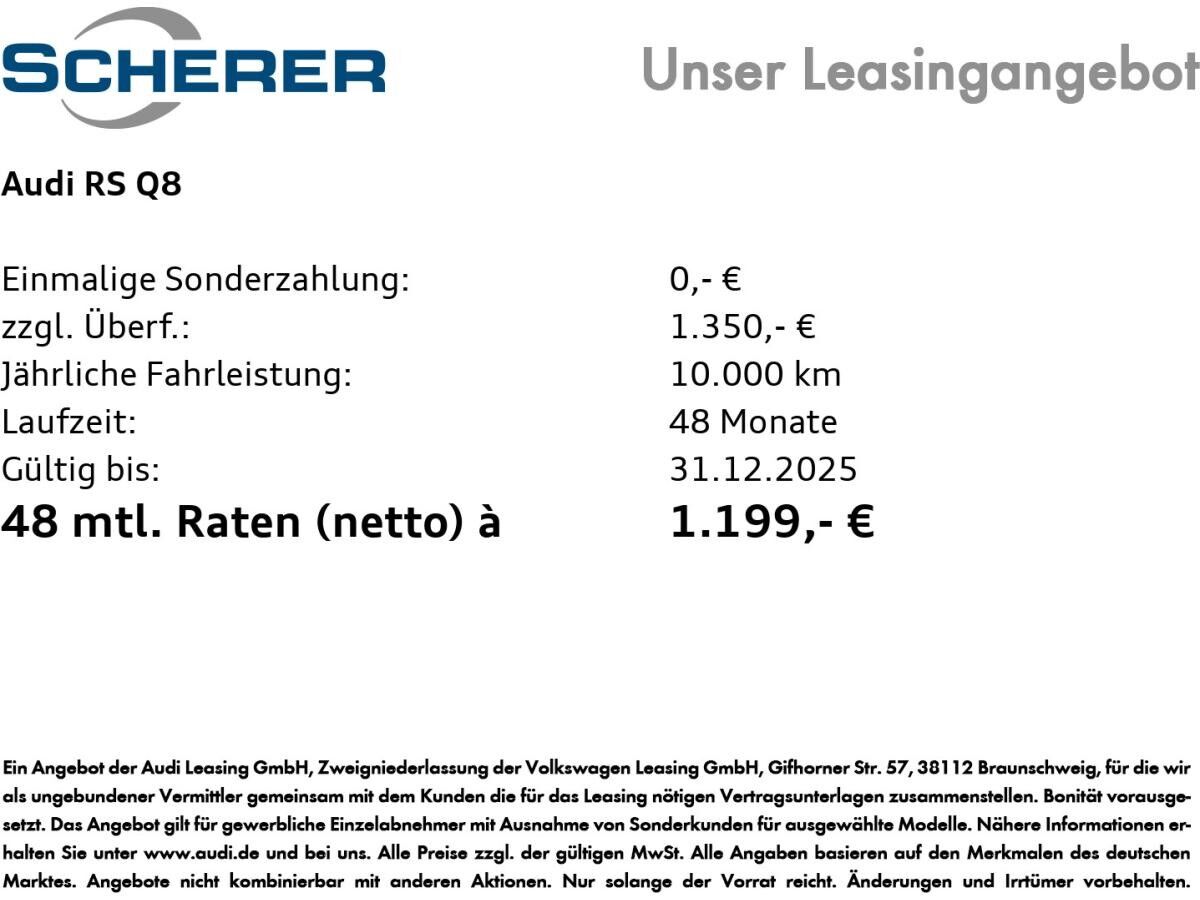 Audi RS Q8 SUV tiptronic Audi RS Q8 SUV tiptronic