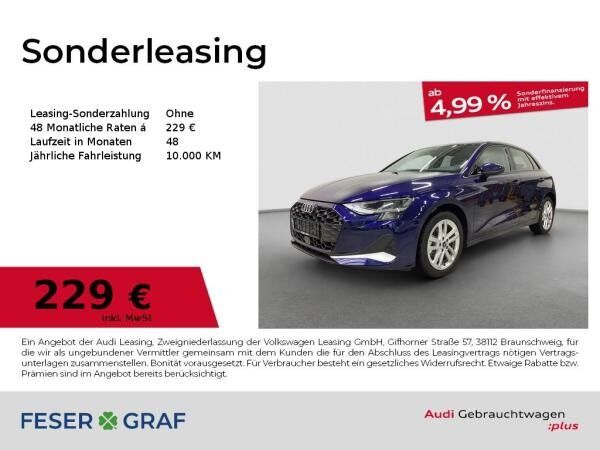 Audi A3 Sportback Advanced 30 TFSI AHK Navi APP PDC