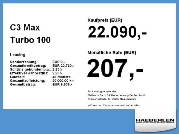 Citroën C3 Max Turbo 100 S&S *WINTERPAKET*VORLAUF*