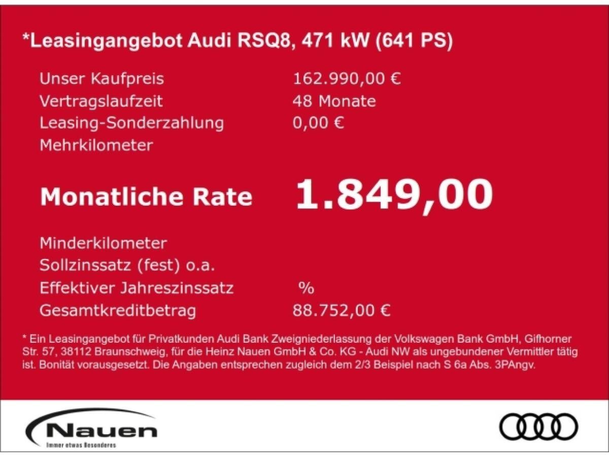 Audi RS Q8 performance *Pano.*AHK* Keramik*305km/h*