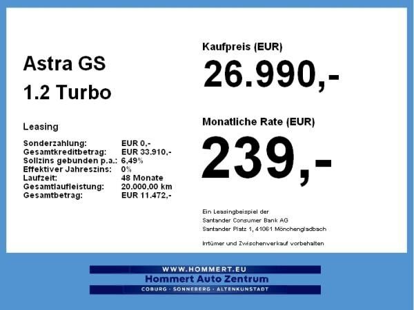 Opel Astra GS 1.2 Turbo