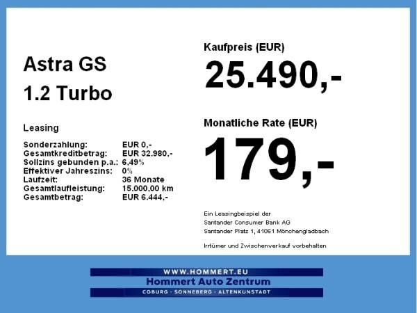 Opel Astra GS 1.2 Turbo
