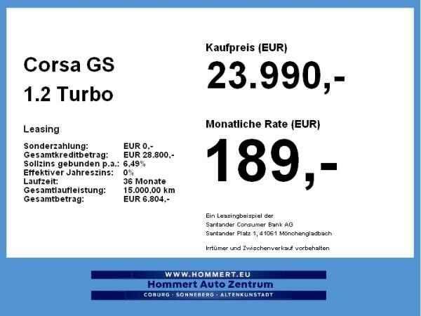 Opel Corsa GS 1.2 Turbo
