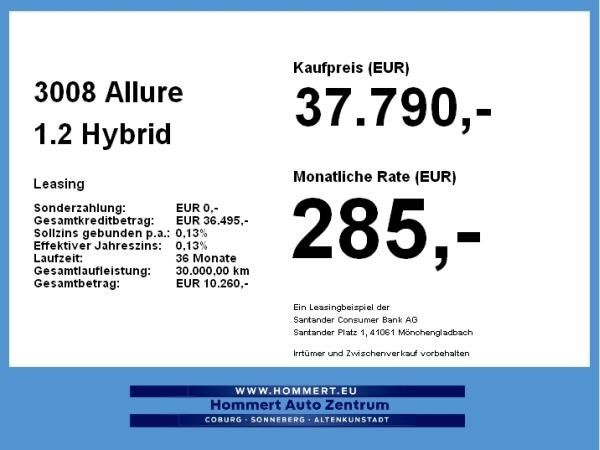 Peugeot 3008 Allure 1.2 Hybrid *LED*Shz*Klima*360°