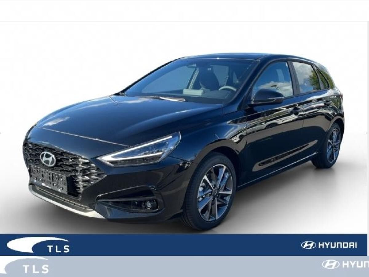 Hyundai i30 Advantage Privat & Gewerbe Schwarz PLUS-PAKET 100PS Automatik Navi digitales Cockpit LED Apple CarPl
