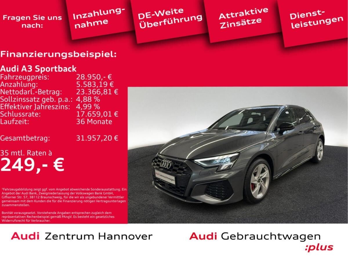 Audi A3 Sportback 45 TFSI e S line LED Kamera Navi