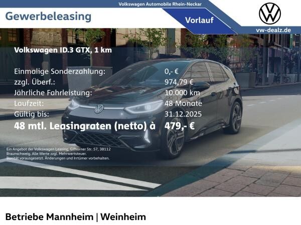 Volkswagen ID.3 GTX Performance NAVI HeadUp Harman-Kardon