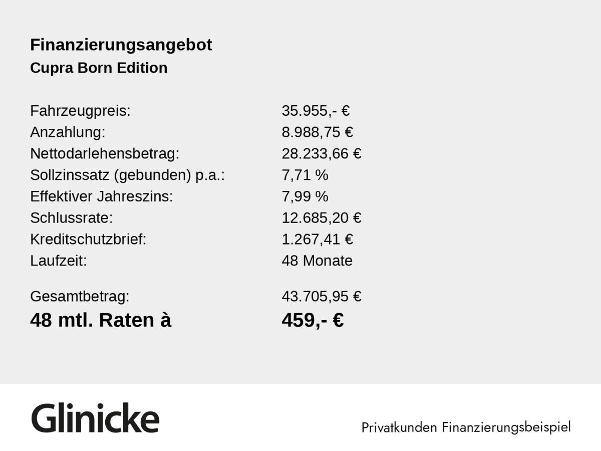 Cupra Born ED Dynamic Pilot XL Heat Pump Cargo Pack