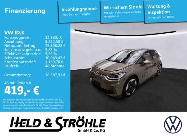 Volkswagen ID.3 Pro S 20 ACC DCC HuD MATRIX KEYL NP:58.525€