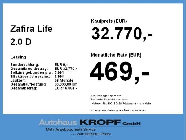 Opel Zafira Life 2.0 D (L3) Edition XL Lenkradheizung
