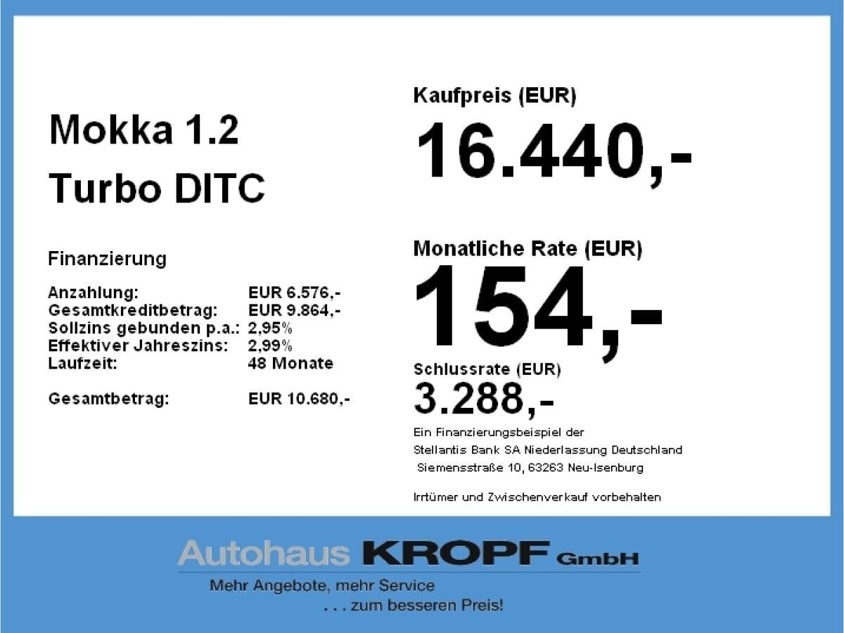 Opel Mokka 1.2 Turbo LED Fernlichtass. LM Allwetter