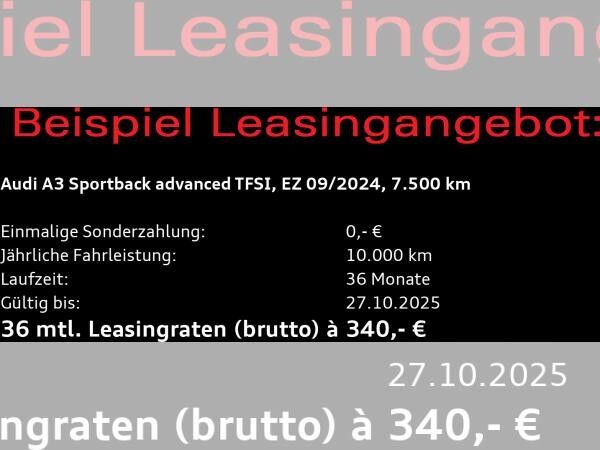 Audi A3 Sportback advanced 35TFSI S-tronic/ MMI-Navi+