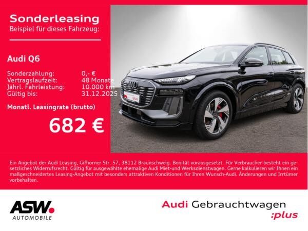 Audi e-tron Q6 SUV S line55 quattro NAVI MATRIX 360° UVP89455.- EUR // 0,25% Versteuerung