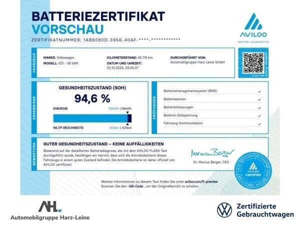 Volkswagen ID.3 Pro Performance Family Matrix Navi ACC Pano RFK