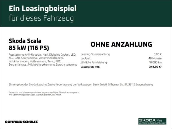 Skoda Scala Selection TSI DSG AHK Infotainment-Paket Fahrassistenz-Paket