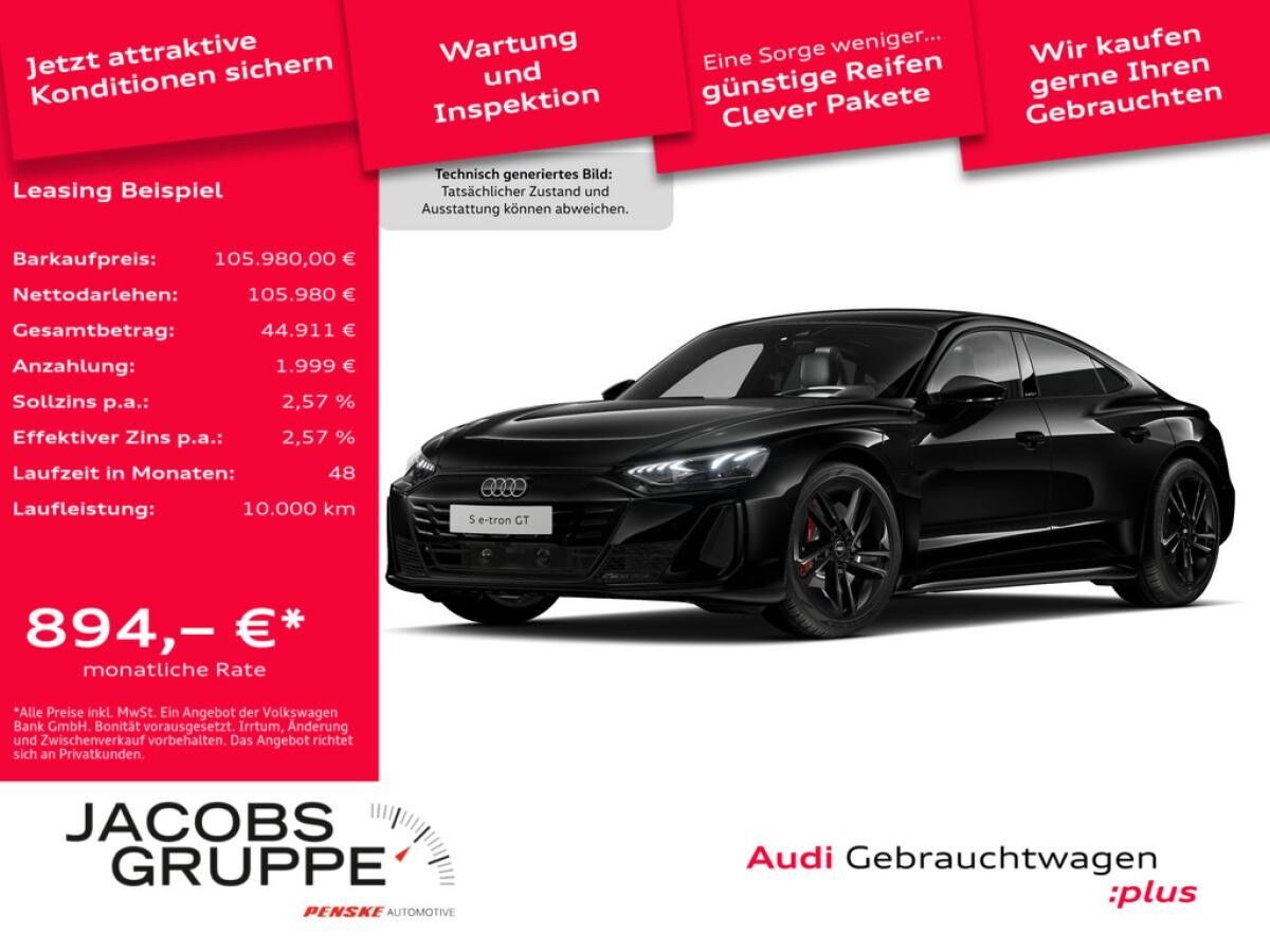 Audi e-tron GT S qu. All Black/S-Sitze/Pano/Laser/HuD/360°