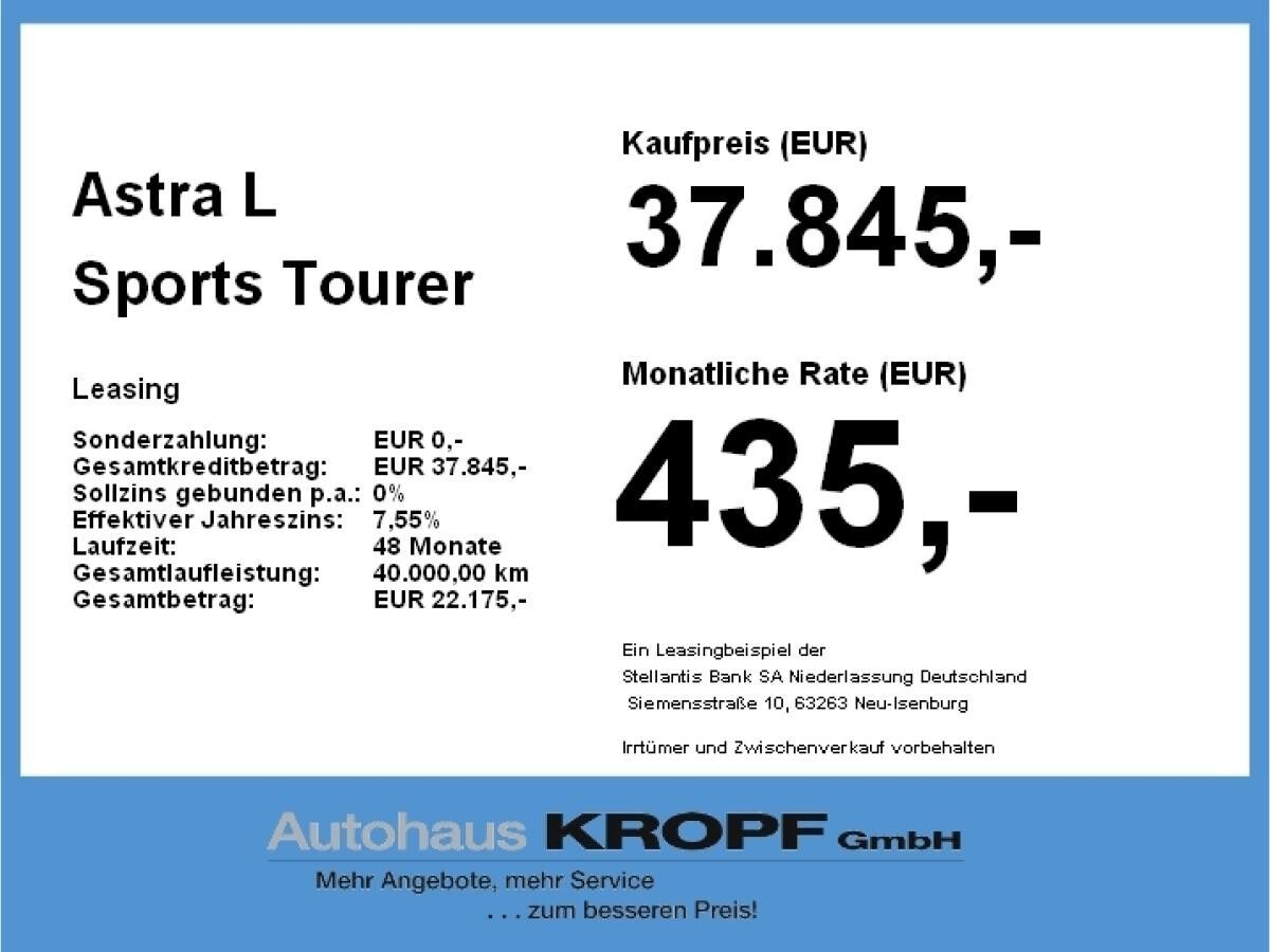 Opel Astra L Sports Tourer 1.2 Turbo ACC+AHK+LED
