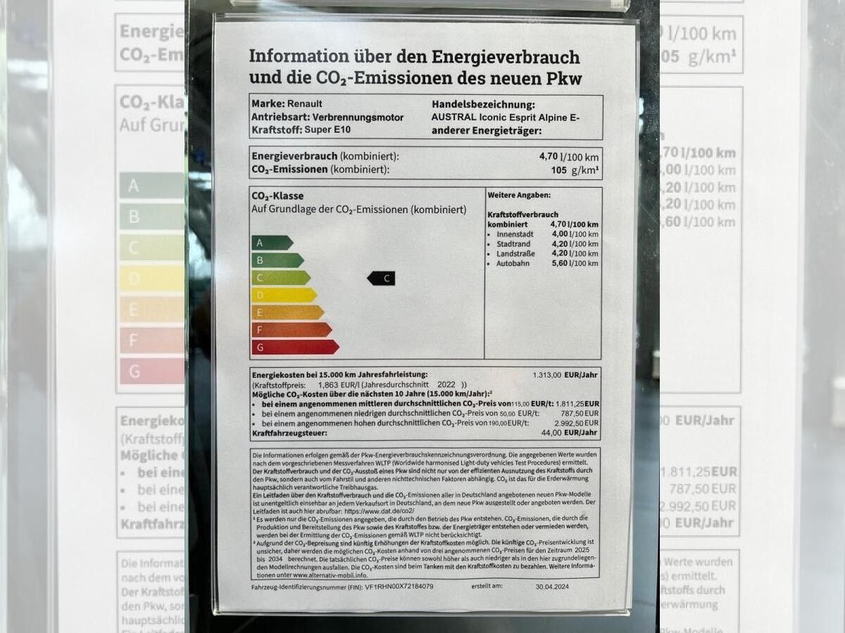 Renault Austral Esprit Alpine Sport Full Hybrid 200 "LUXUS AUSSTATTUNG" > MATRIX LED & HARMAN KARDON & HEAD UP DISPL