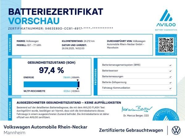Volkswagen ID.7 Tourer Pro AHK LED NAVI und Assistenten