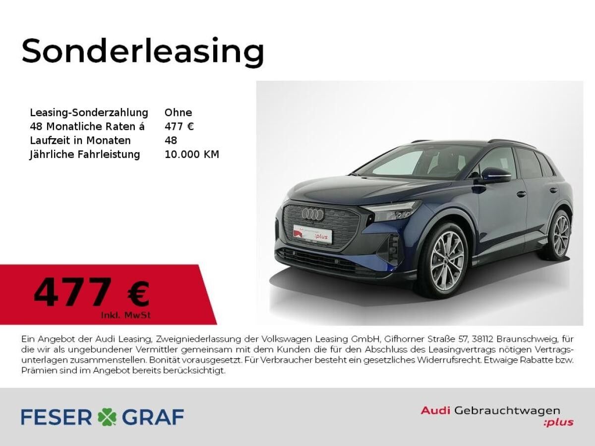 Audi Q4 e-tron 55 e-tron S line Int/LED/HuD/ACC/R-Kam