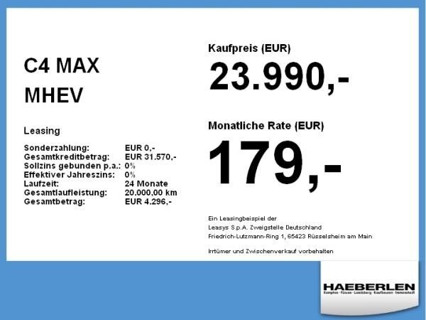 Citroën C4 MAX MHEV **GEWERBEHAMMER**
