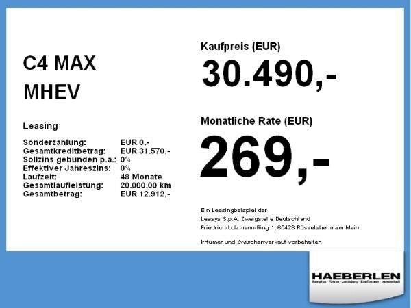 Citroën C4 MAX MHEV **SONDERANGEBOT**