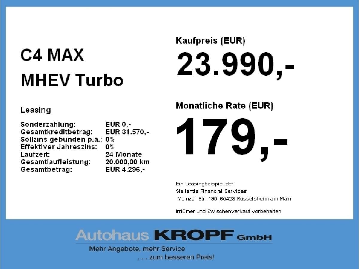 Citroën C4 MAX MHEV **GEWERBEHAMMER**