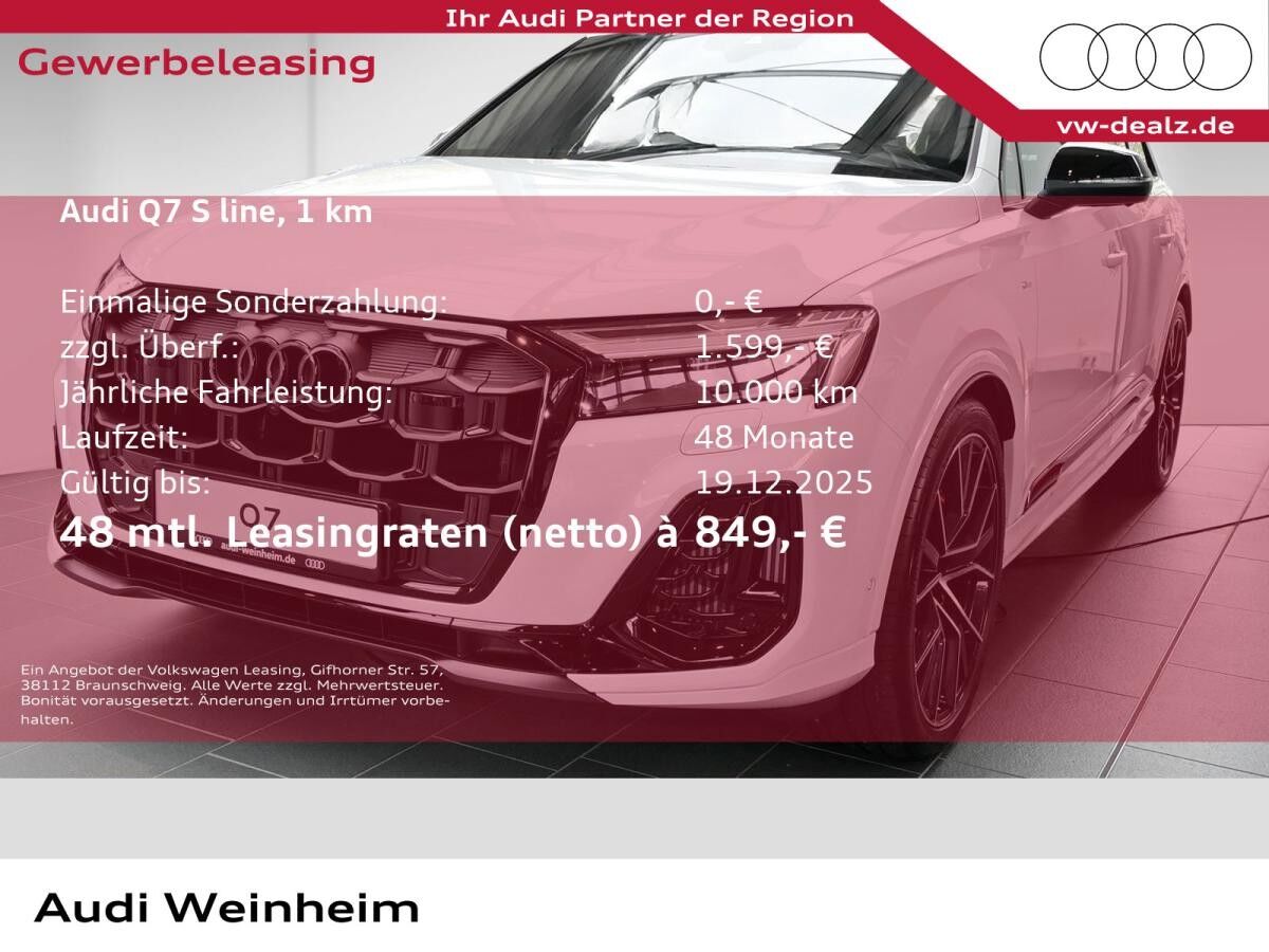 Audi Q7 SUV S line TFSI e quattro tiptronic