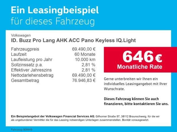 Volkswagen ID.Buzz ID. Buzz Pro Lang AHK ACC Pano Keyless IQ.Light