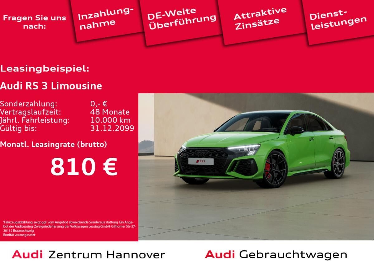 Audi RS3 RS 3 Limousine 2.5 TFSI Matrix Head-Up B&O Kamera