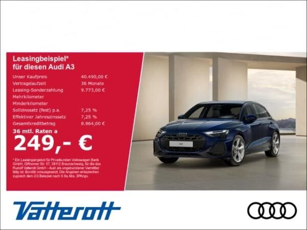 Audi A3 Sportback S line TFSI AHK ACC Matrix SONOS