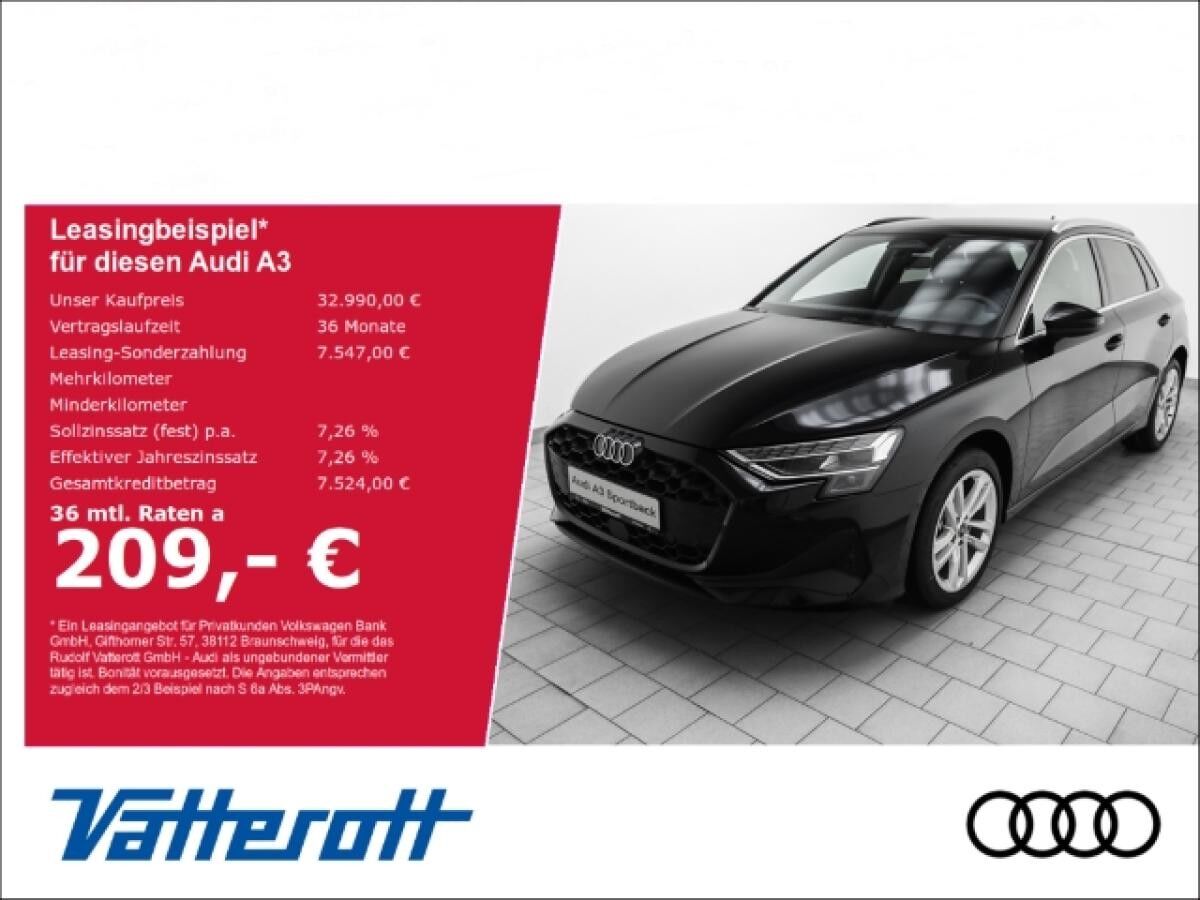 Audi A3 Sportback TFSI S tronic LED Navi CarPlay