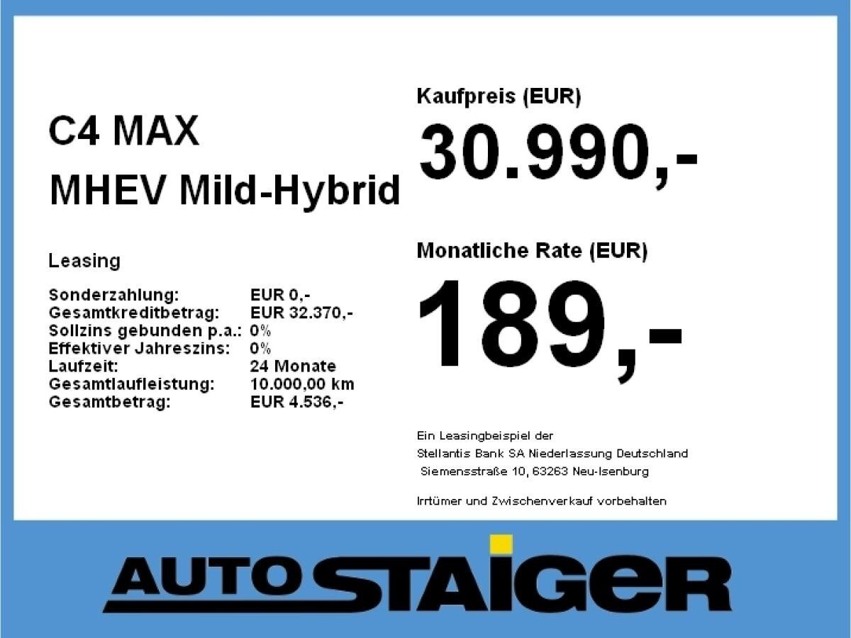 Citroën C4 MAX MHEV **SONDERANGEBOT**