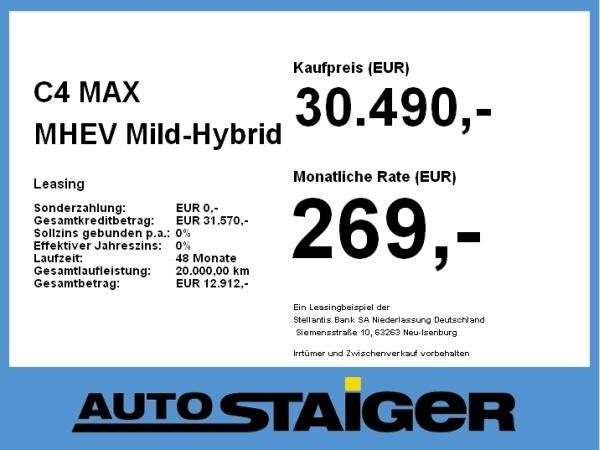 Citroën C4 MAX MHEV **SONDERANGEBOT**