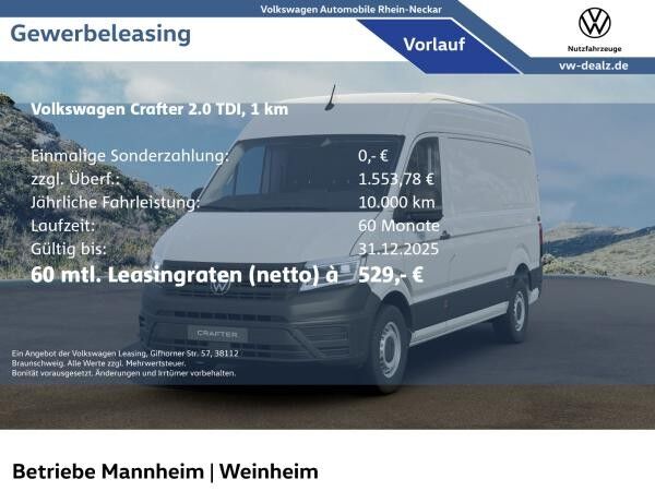 Volkswagen Crafter 35 Kasten 2.0 TDI Automatik AC AHK Navi