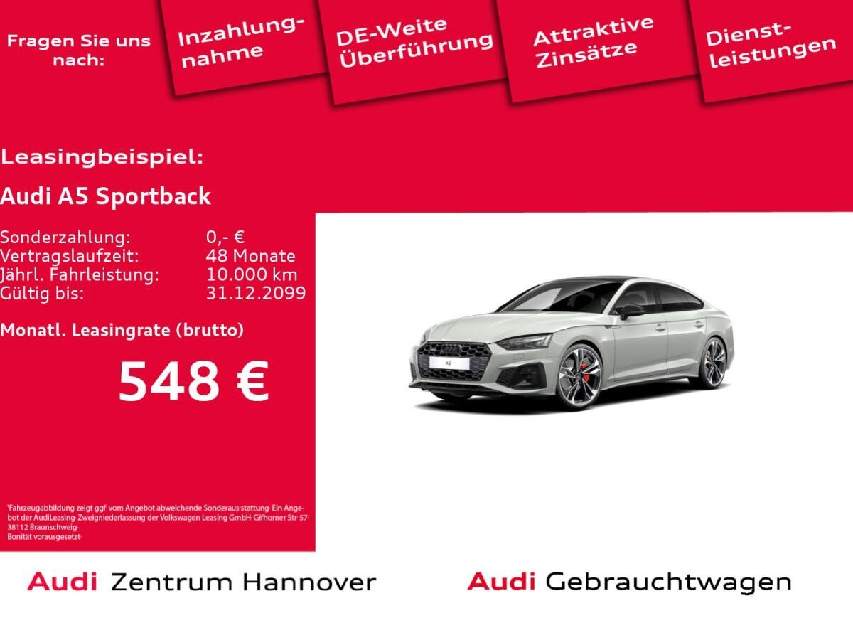Audi A5 Sportback 40 TDI quattro S line competition plus Head-Up Laser Pano B&O