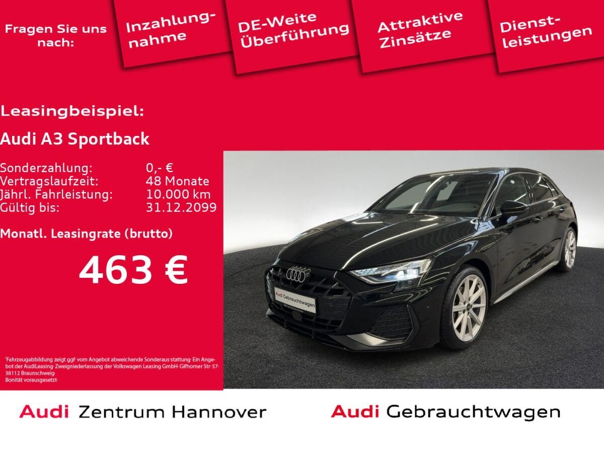 Audi A3 Sportback S line 35 TFSI Kamera ACC Navi LED