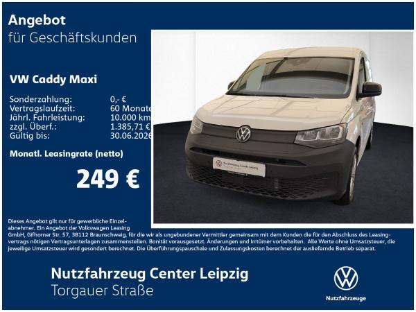 Volkswagen Caddy Cargo Maxi TDI Preisvorteil 5653€