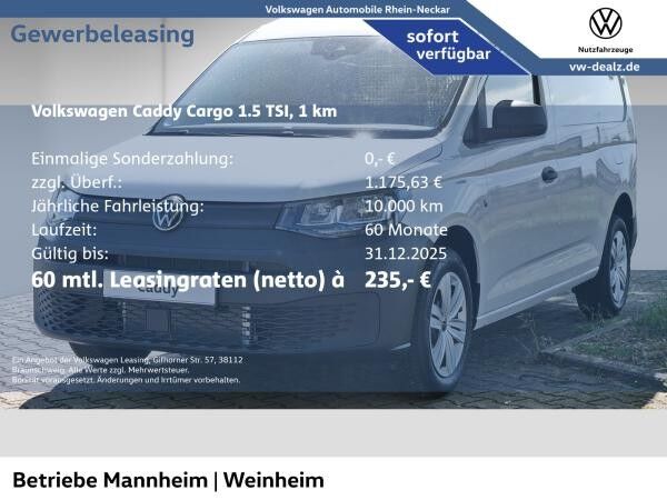Volkswagen Caddy Cargo Maxi 1.5 TSI EU6 AHK Klima APP Tempo