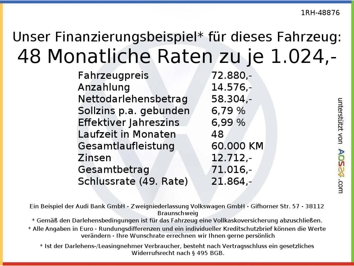 Audi RS3 Sportback S tronic Digi-Cockpit 360° Kamera