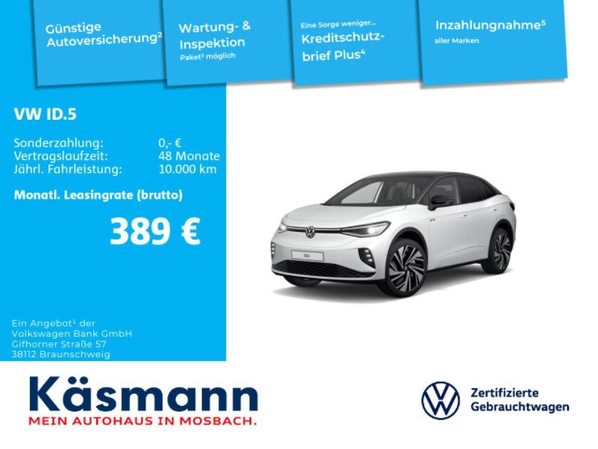 Volkswagen ID.5 GTX 4Motion AHK PANO KAM DCC WÄPU